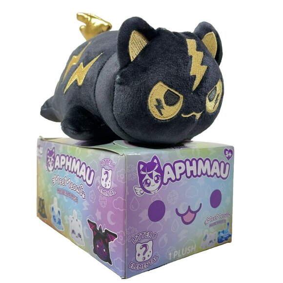 Aphmau MeeMeows Plush Lightning Cat Liter 8 Elemental Series - Picture 1 of 16